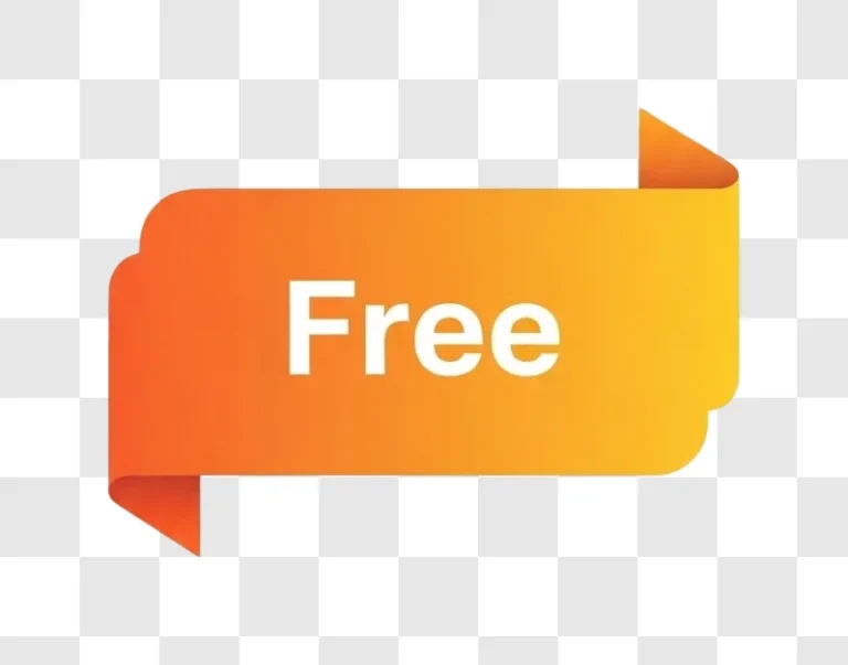 orange label with free text