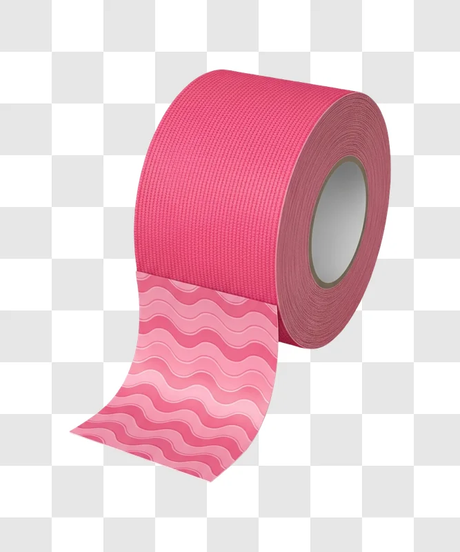 pink roll of decorative washi tape
