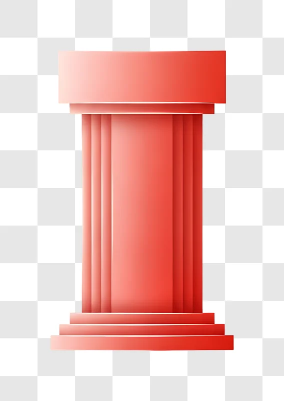 red abstract steps with gradient background