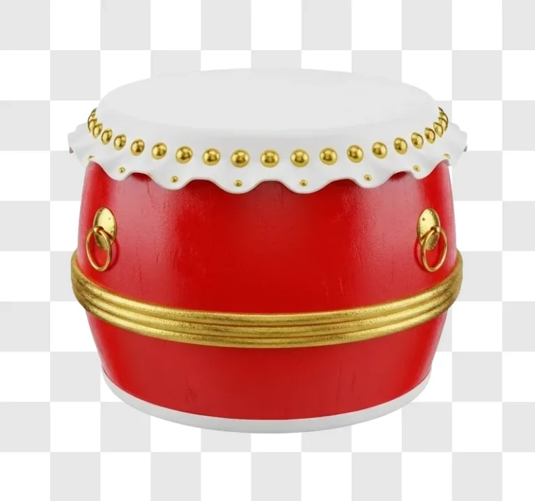 red and gold decorative ceramic container