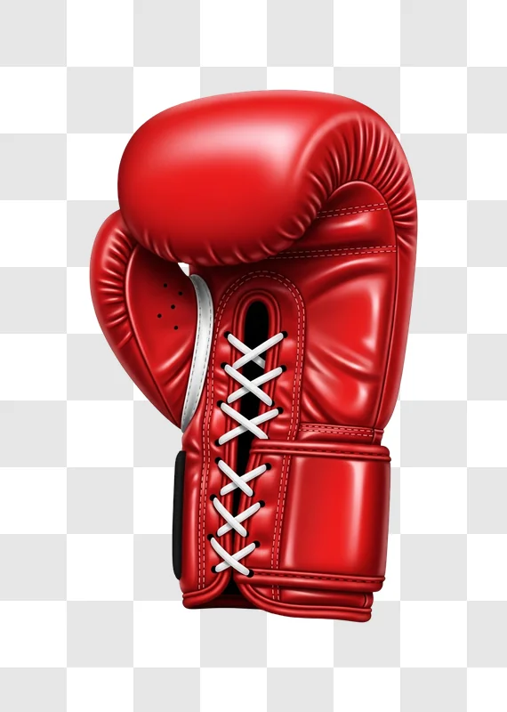 red boxing glove sports equipment closeup