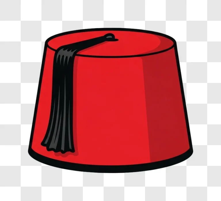 red fez hat with tassel web ready transparent element png transparent background personal use design resource