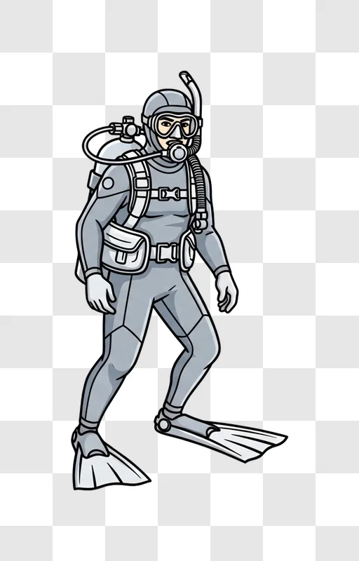 scuba diver in full gear