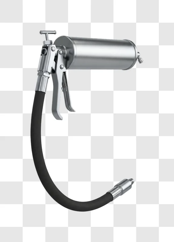 silver metal oil filling gun