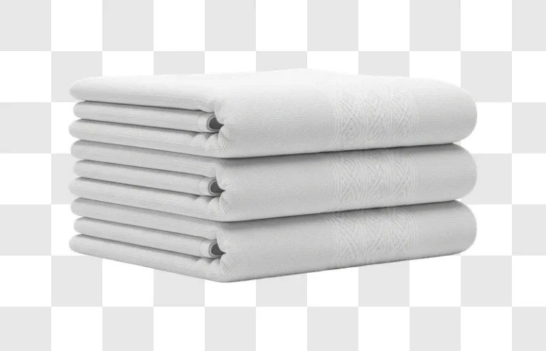 stack of white folded blankets ready to use design element png transparent background free for personal use