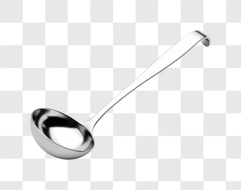 stainless steel ladle kitchen utensil