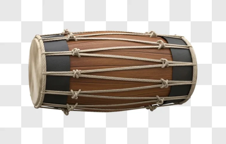 traditional dhol drum instrument closeup cartoon style transparent png transparent background personal use design resource