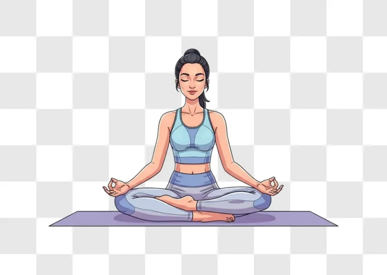 woman doing yoga meditation