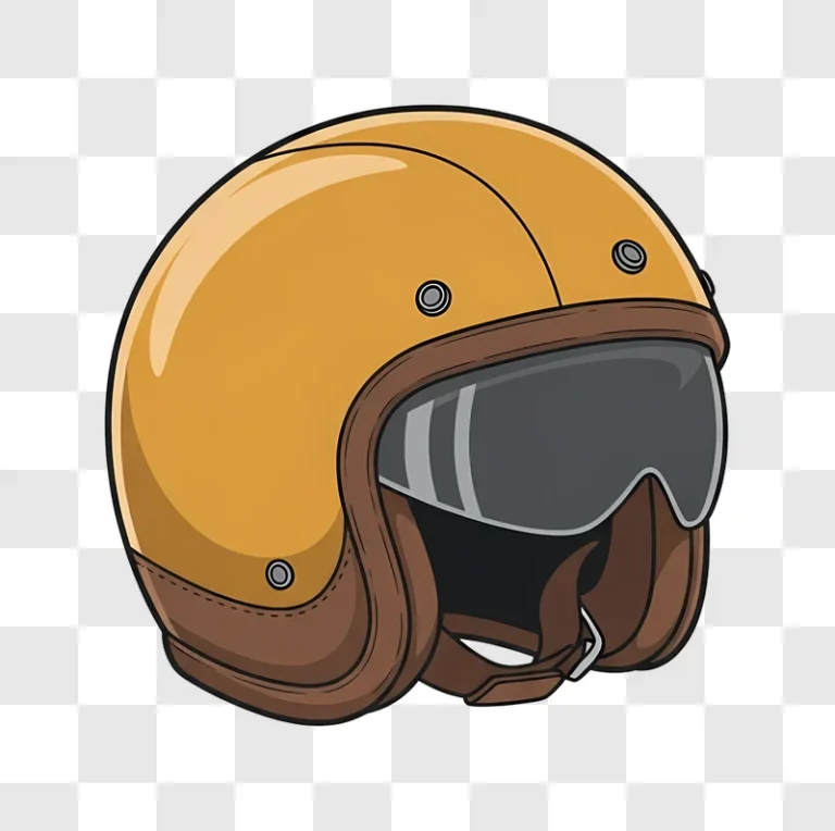 yellow motorcycle helmet with visor
