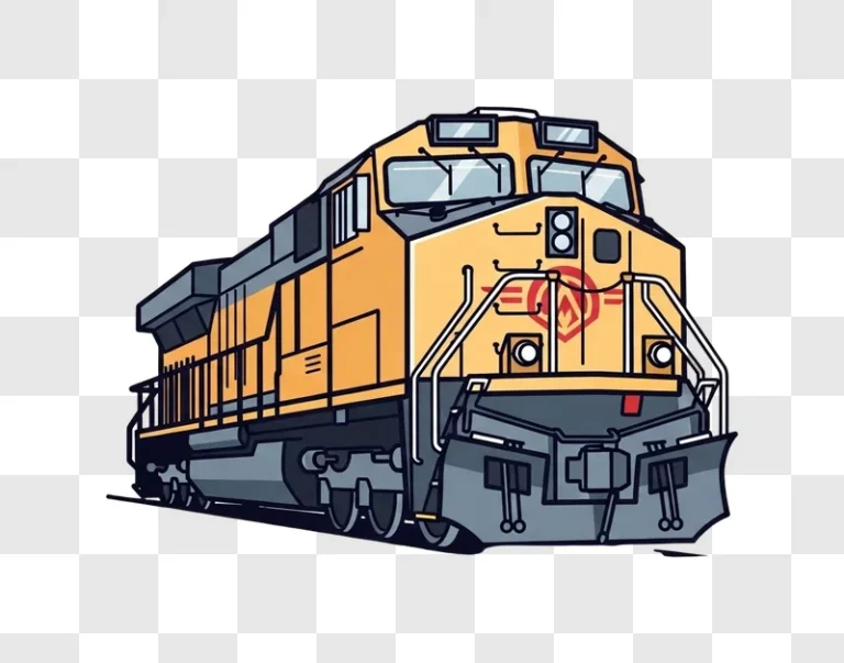 yellow train locomotive engine front