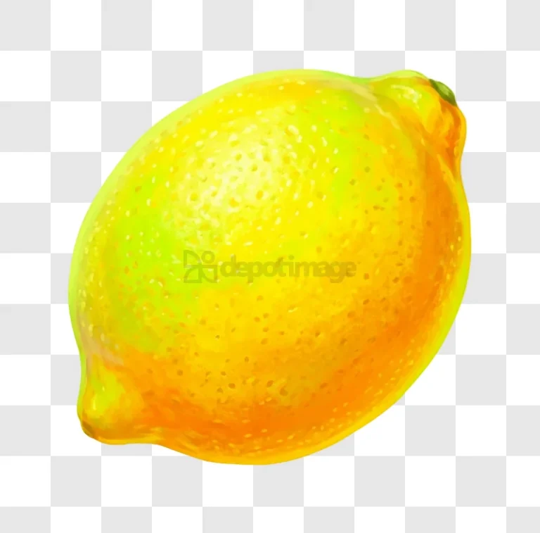 Bright Yellow Lemon vibrant yellow-green watercolor style