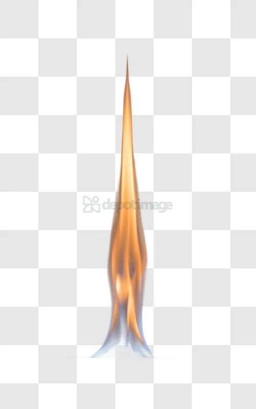 Fiery Flame Rising Against tall orange blue fire