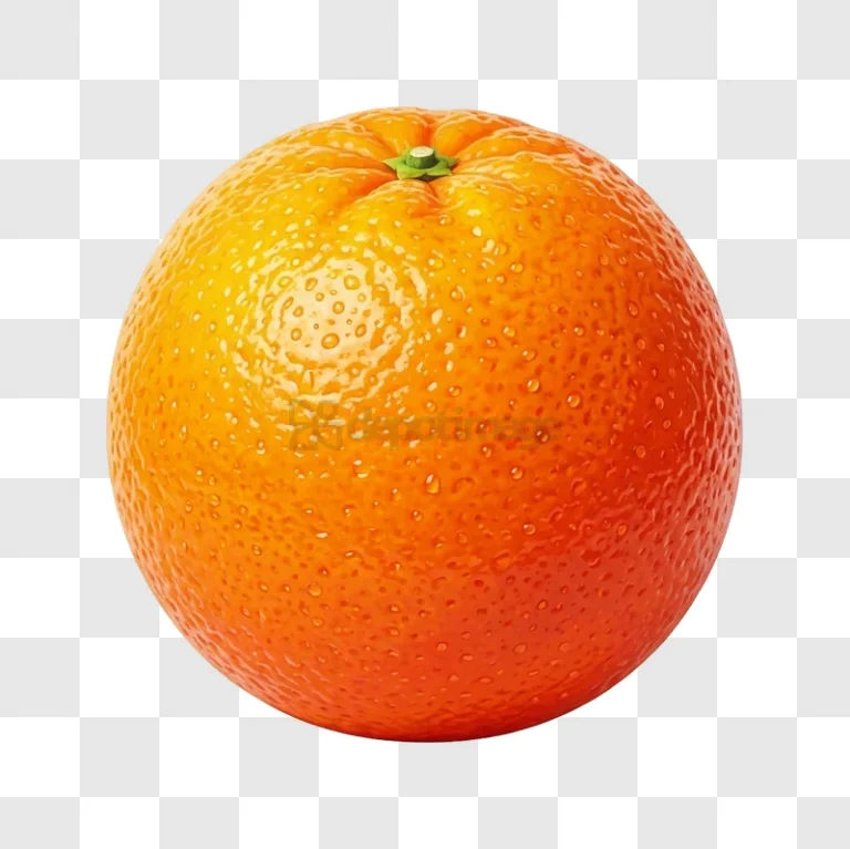 Juicy Orange With Dew Drops with water droplets, vibrant color, black background