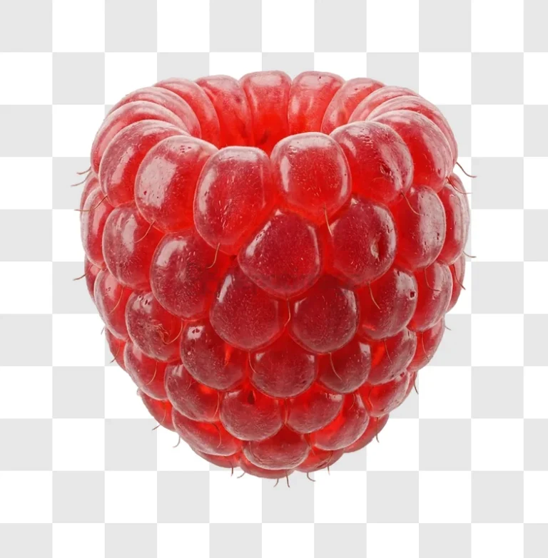 Juicy Red Raspberry close up macro textured