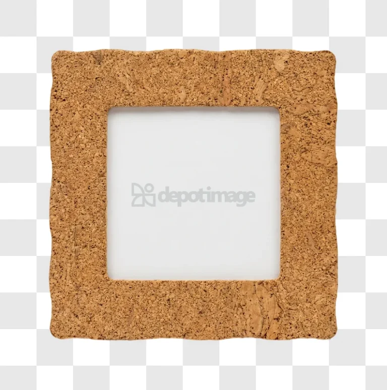 Rustic Cork Square Frame With Natural Texture brown natural texture