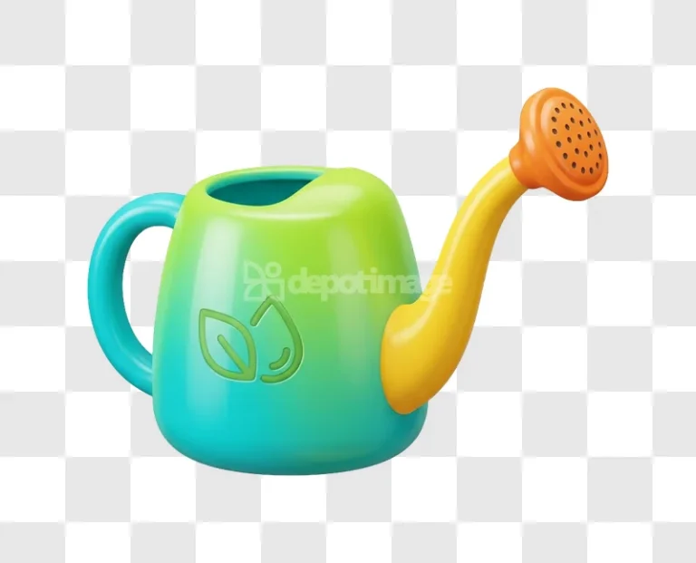 3d Watering Can Garden Tool Symbol