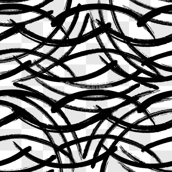 Abstract Brushstroke Ink Pattern Black White Art