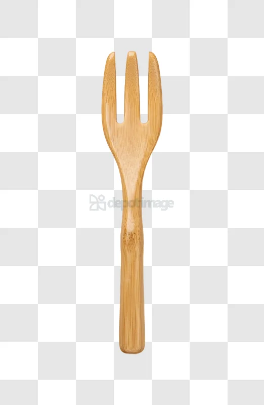 Bamboo Fork on Light Brown Background Wood light brown wood grain, transparent background