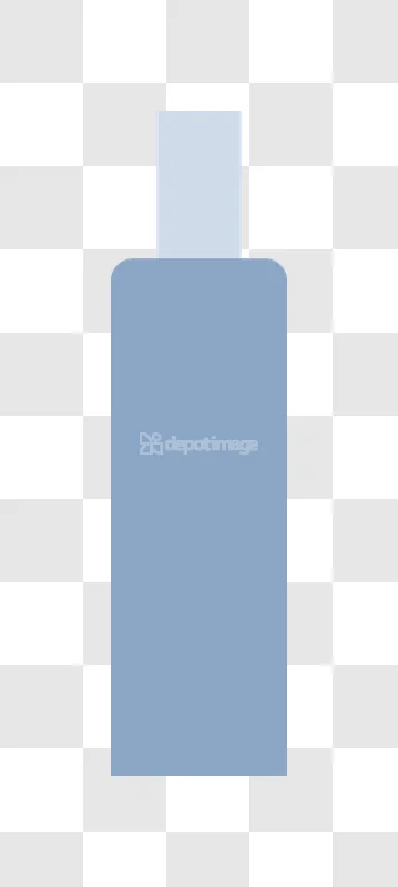 Basic Medicine Bottle Container Icon flat blue transparent