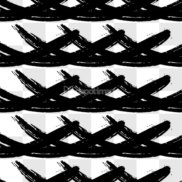 Black Brush Stroke Pattern Painting Ink Art