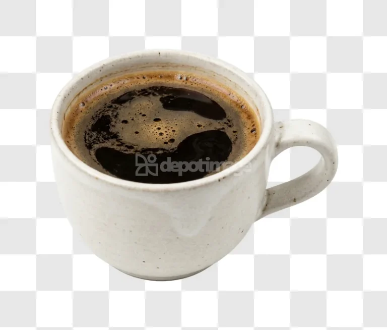 Black Coffee Ceramic Cup hot dark brew, light mug