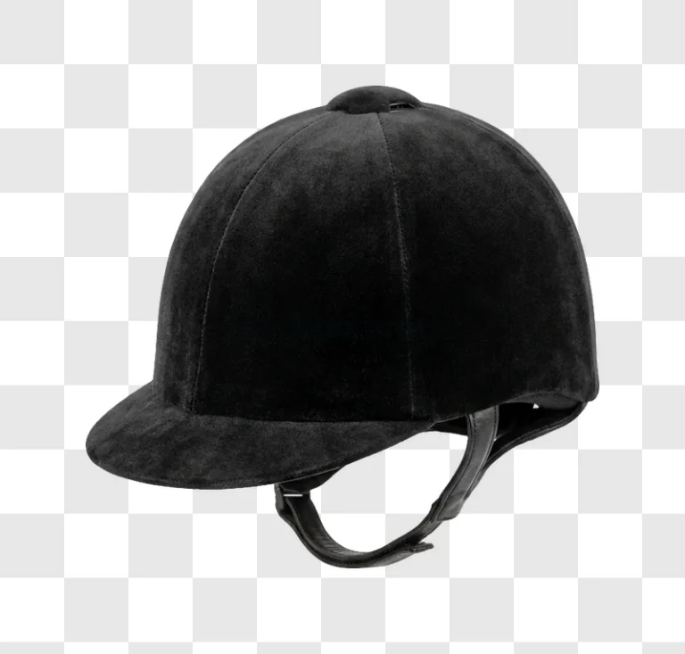 Black Equestrian Helmet Against black velvet helmet, isolated object