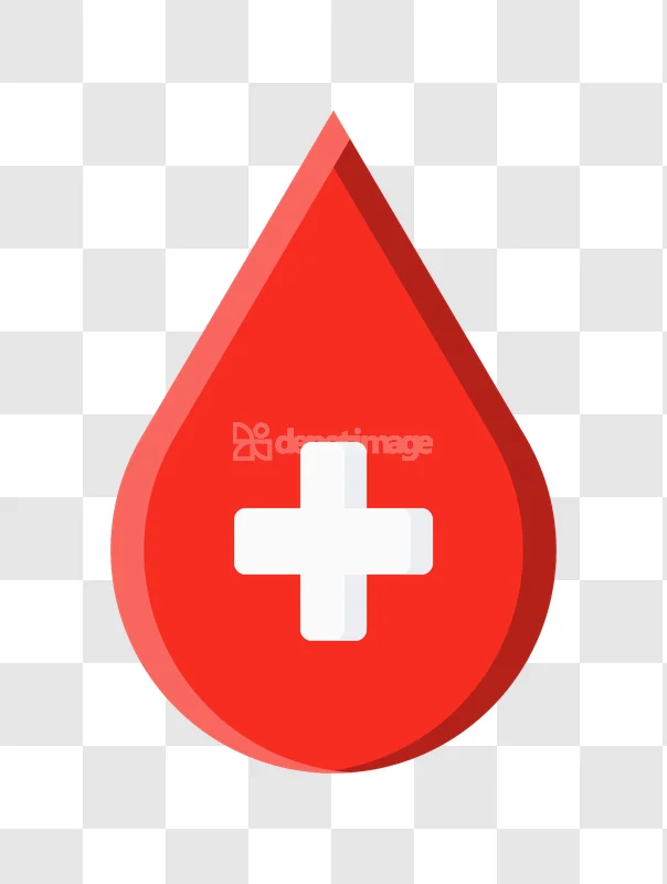 Blood Donation Drop Medical Cross Symbol flat icon transparent background