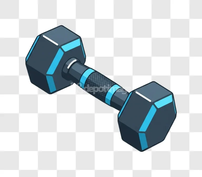 Blue Dumbbell Weight Equipment
