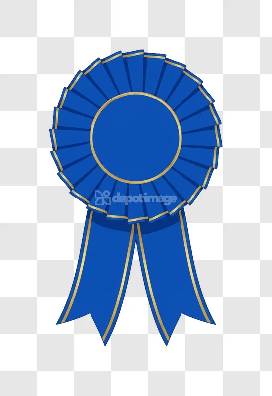 Blue Gold First Place Award Ribbon