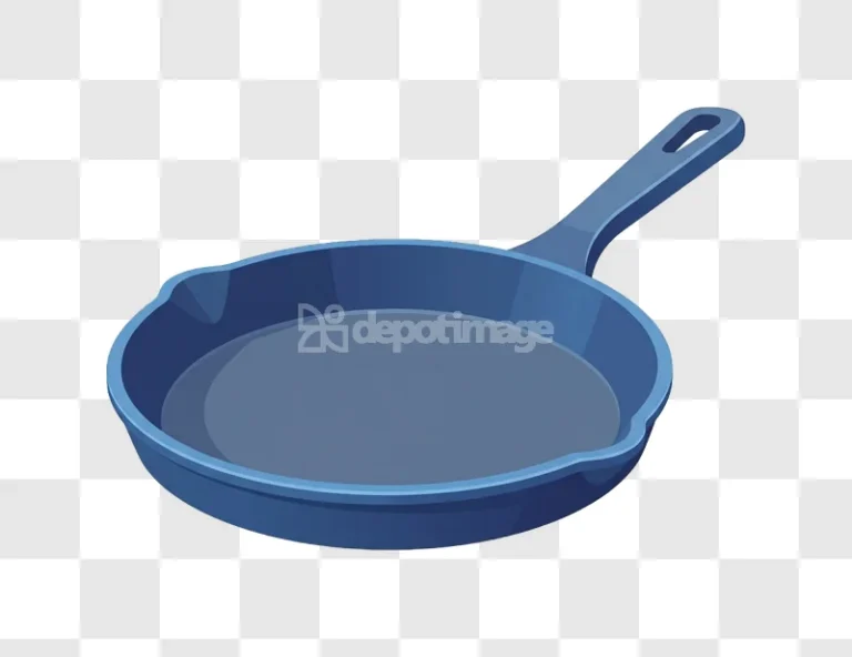 Blue Iron Skillet Frying Pan Kitchen Utensil blue cast iron pan transparent background