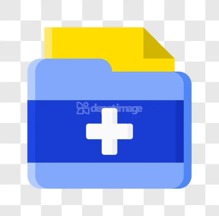 Blue Medical Folder File Add New Record
