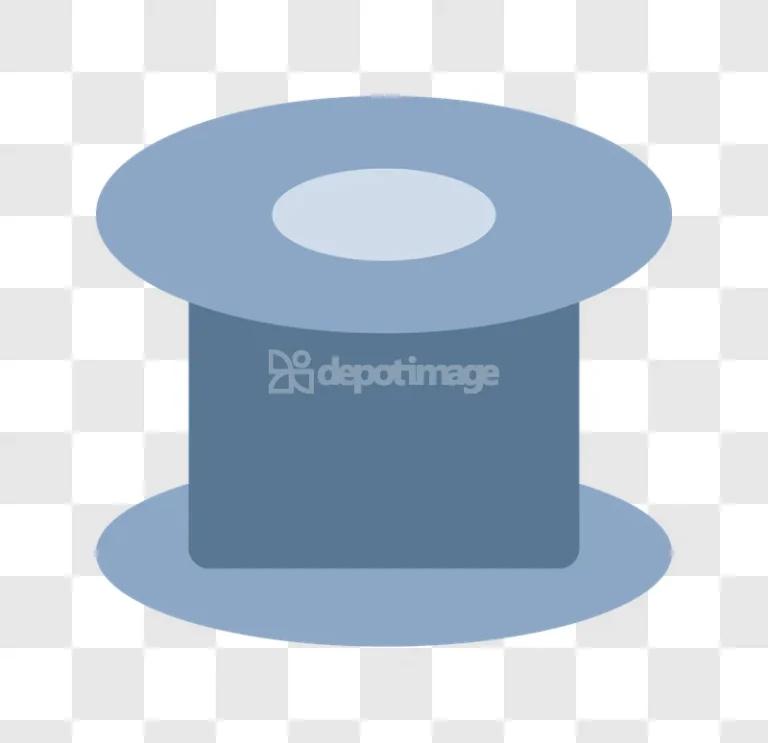 Blue Thread Spool Simple Flat Icon flat design blue gray