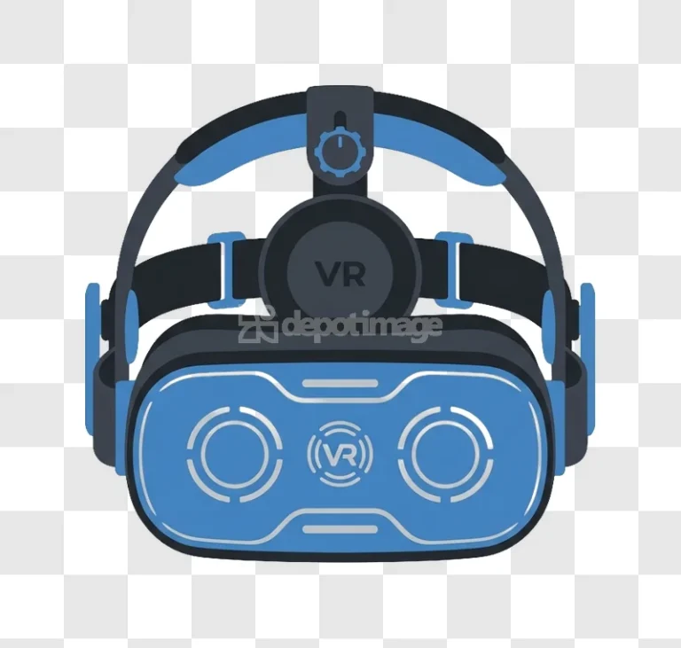 Blue Vr Headset Gaming Technology Icon