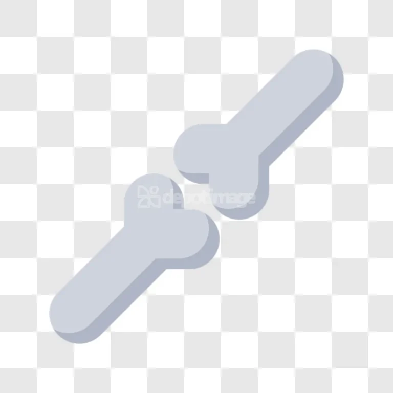 Bones Joint Structure Human Anatomy Medical Icon flat style light gray transparent background