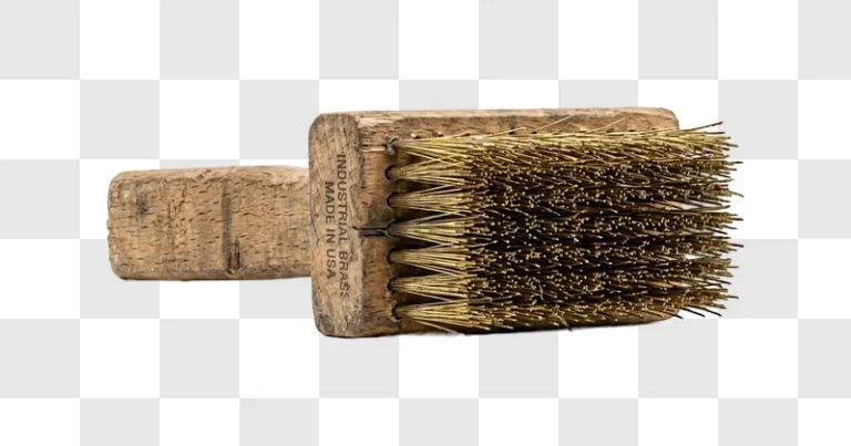 Brass Industrial Brush Made in Usa wooden handle brass bristles