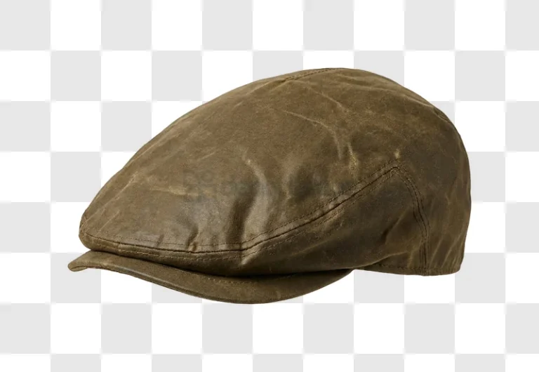 Brown Flat Cap Waxed Canvas Texture, earthy tone weathered fabric