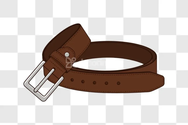 Brown Leather Belt Silver Buckle Fashion Accessory brown leather, silver buckle, transparent background
