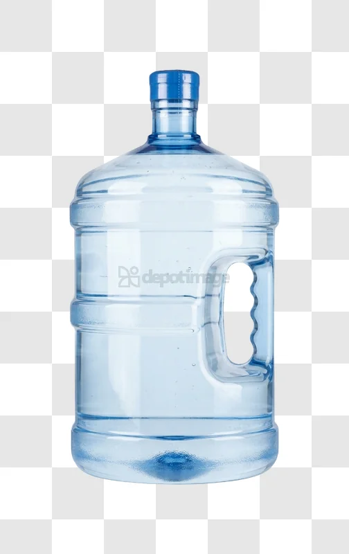 Clear Blue Water Cooler Bottle large plastic transparent