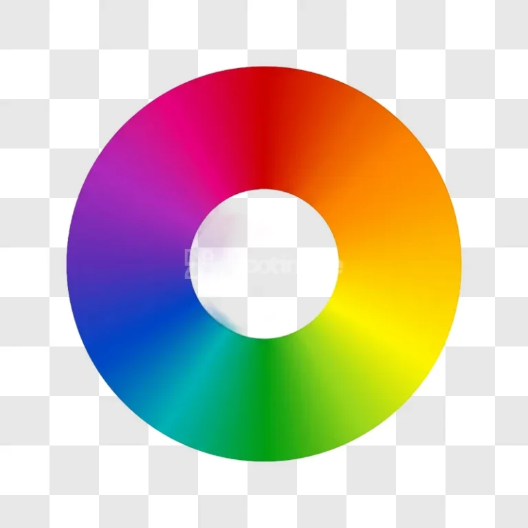 Colorful Smooth Glossy Color Spectrum Circle Wheel vibrant gradient ring
