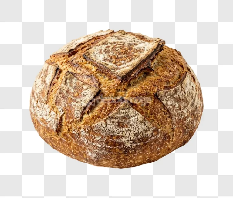 Crusty Sourdough Bread Loaf golden brown rustic texture