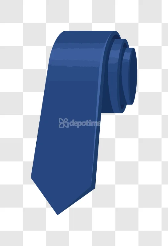 Dark Blue Rolled Silk Necktie Diagonal, deep blue rolled fabric