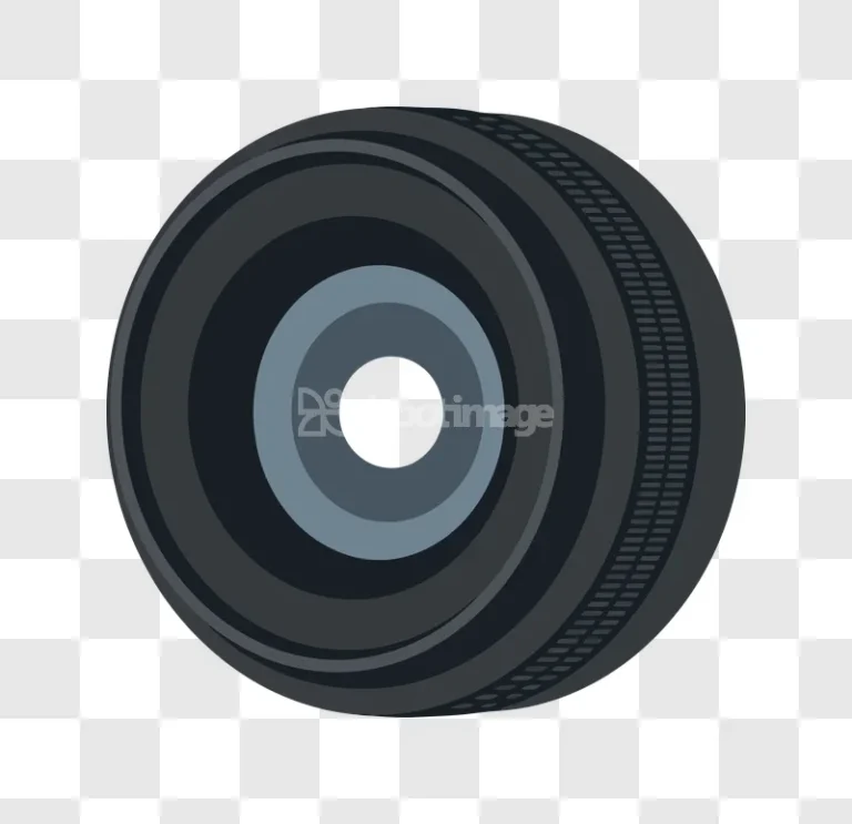 Dark Camera Lens Icon Circular Shape flat design black grey
