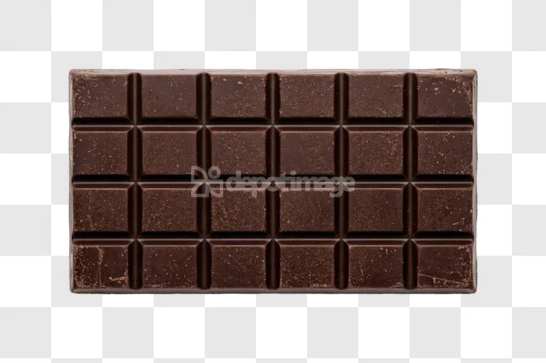 Dark Chocolate Bar Texture segmented brown squares detailed surface