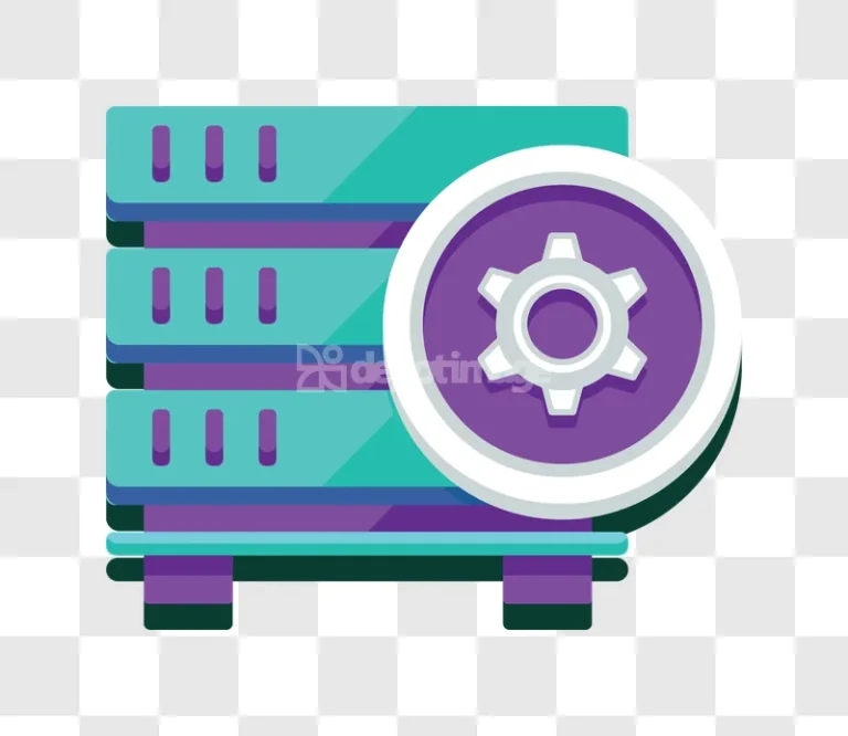 Data Server Rack Settings Gear Icon