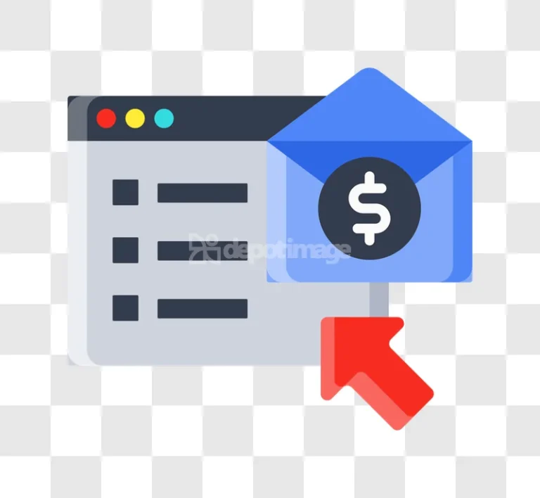 Digital Email Marketing Medical Payment Message flat icon transparent background