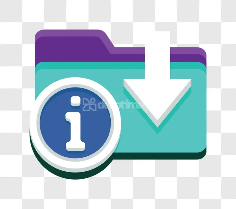 Download Information Folder Icon Data Teal Purple flat design teal purple