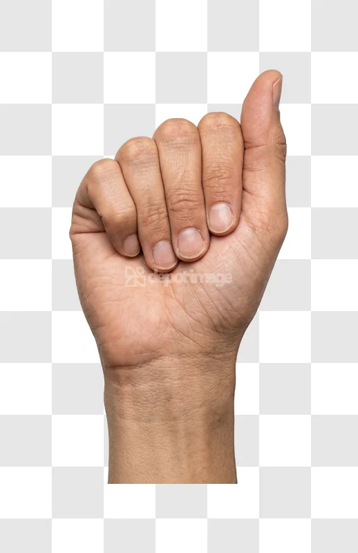 Fist Hand With Fingers Curled Close light skin tone, detailed knuckles