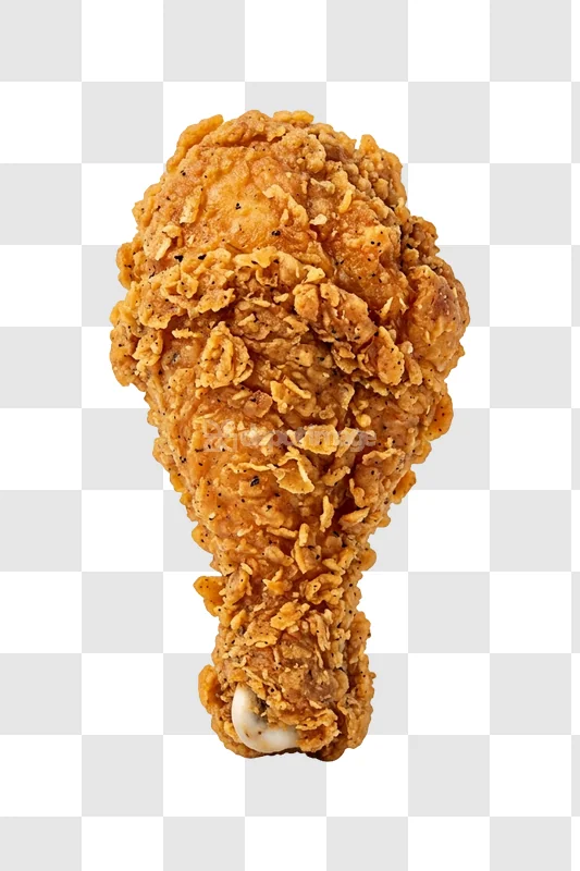 Fried Chicken Drumstick Golden crispy golden brown texture