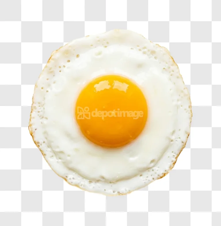 Fried Egg Sunny Side up white and yellow, isolated on black