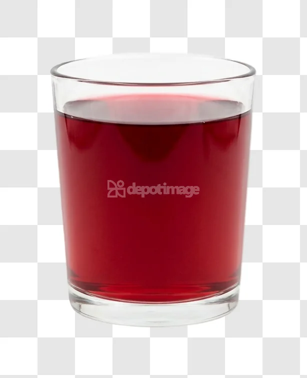 Glass Filled Dark Red Drink clear glass dark red liquid
